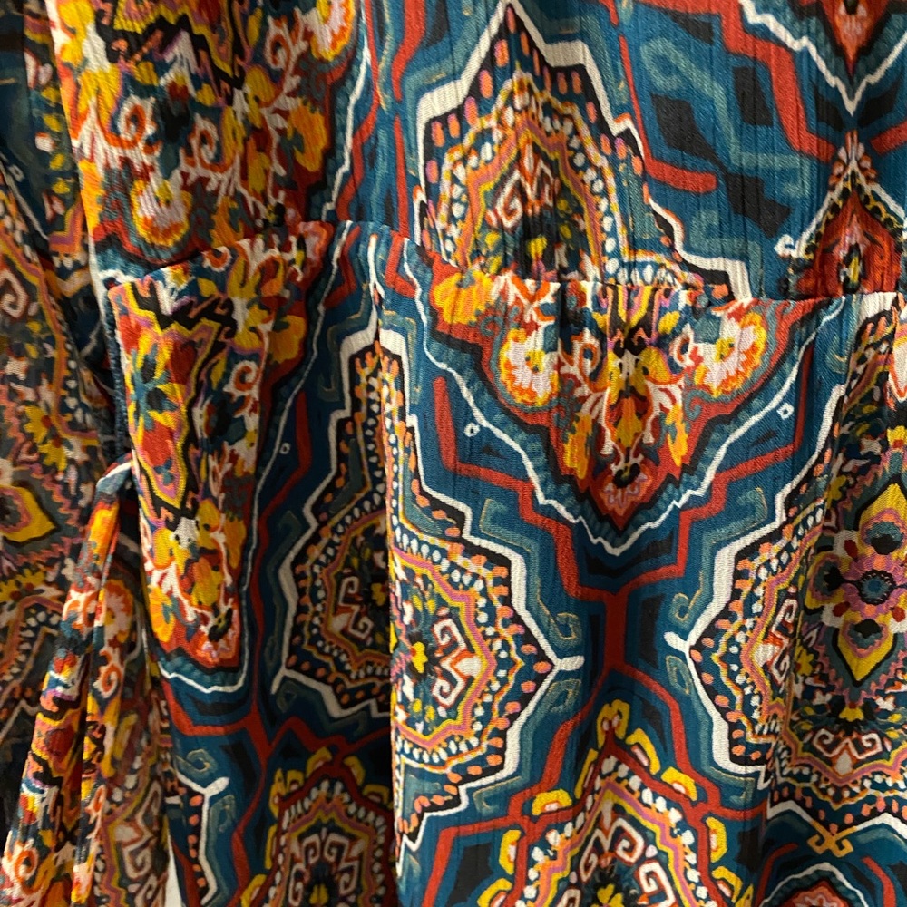 Loft Bohemian Print Maxi Dress XL - Picture 6 of 16